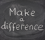 make a difference phrase on blackboard